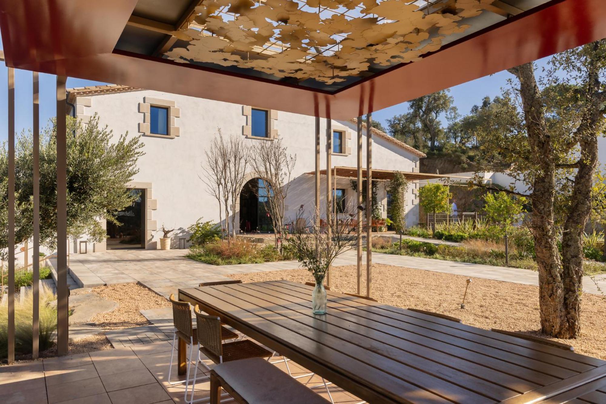 Can Bufi Espectacular Casa Con Piscina Interior Llagostera Luaran gambar
